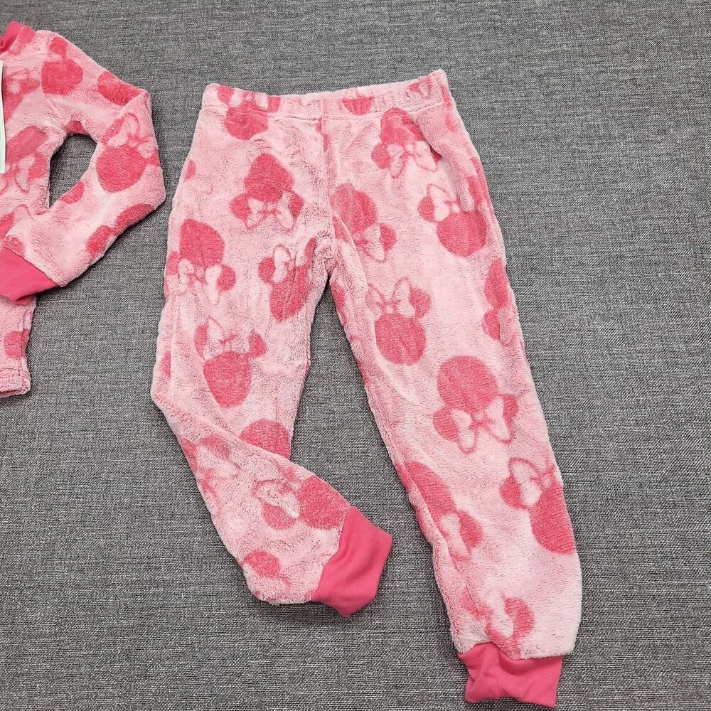 Girls' Disney Minnie Mouse 2pc Gifting Pajama Set - Pink Size Small 6/6X